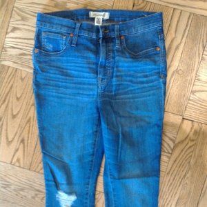 Madewell 9'' Skinny High Rise Crop in size 28